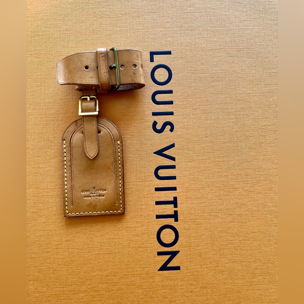 Authentic Louis Vuitton Luggage Tag and Poignet